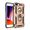 Apple İphone 7 Plus Kılıf Sofya Yüzüklü Silikon Kapak - Gold