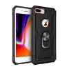 Apple İphone 7 Plus Kılıf Sofya Yüzüklü Silikon Kapak - Siyah
