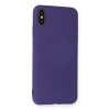Apple İphone Xs Max Kılıf Nano İçi Kadife Silikon - Mor