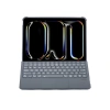 Apple T5504d İpad Pro 11 (2024) Kılıf Palermo Ledli Klavyeli Standlı Tablet Kılıfı - Siyah