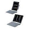 Apple T5504d İpad Pro 11 (2024) Kılıf Palermo Ledli Klavyeli Standlı Tablet Kılıfı - Siyah