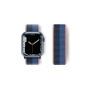 Apple Watch 38mm Hasırlı Cırtcırtlı Kordon (saat Değildir) - Siyah-mavi