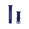 Apple Watch 38mm Kr408 Çizgili Silikon Kordon - Lacivert