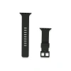 Apple Watch 38mm Kr408 Çizgili Silikon Kordon - Siyah