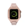 Apple Watch 44mm Metal Petek Kasalı Kordon - Rose Gold