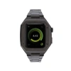 Apple Watch 44mm Metal Petek Kasalı Kordon - Siyah