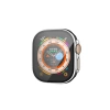 Apple Watch Ultra 49mm Legend Camlı Kasa Ekran Koruyucu - Siyah-gümüş
