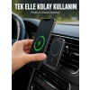 Araç İçi Manyetik Telefon Tutucu Ve 15w Kablosuz Hızlı Şarj Cihazı