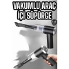 Araç İçi Süpürge Filtreli Şarjlı Süpürge Vakumlu Yıkanabilir