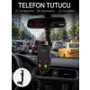 Ayarlanabilir Dikiz Aynası Telefon Tutucu Görüş Açısını Engellemeyen Araç Aparatı