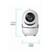 Baby Kamera Kablosuz 720p Beyaz 360 Derece Wifi Kamera Full Hd 1080p