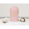 Baby Kullanımı Kolay Desenli Taşınabilir Torbalı Yuvarlak Sepet(pembe) Çamaşır Sepeti 04270