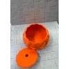 Balkabağı Tasarım Kapaklı Dekoratif Kase