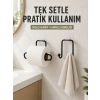 Banyo Ve Mutfak İçin Yapışkanlı Havlu Askılığı Ve Rulo Kağıt Tutucu Set