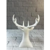 Beyaz Geyik Biblo 23 Cm Dekoratif Modern Tasarım