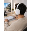 Beyaz Kablosuz Bluetooth Kulaklık Mikrofonlu Ergonomik Kulak Üstü Tasarım
