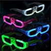 Beyaz Led Işıklı Parti Gözlüğü 3 Modlu – Glow  Gece Eğlence Gözlüğü
