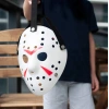 Beyaz Renk Kırmızı Çizgili Tam Yüz Hokey Jason Maskesi Hannibal Maskesi