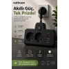 Bkl-502 Akım Korumalı 2li Priz 2 Usb Ve 2 Type-c Çıkış 4000w Hızlı Şarj Duvar Tipi Dokunmatik Led Aydınlatmalı