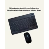 Bluetooth 5.3 Destekli Şarjlı Taşınabilir Klavye + Mouse Kombinasyonu