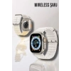 Bluetooth Bağlantılı 49mm Dokunmatik Akıllı Saat Sağlık Ve Spor Takip Özellikli