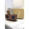 Bluetooth Hoparlör Ahşap Klasik Retro Gramofon Bluetooth Müzik Kutusu
