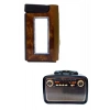 Bluetooth Hoparlör Ahşap Renk Vintage Işıklı Nostaljik Radyo Fm Ahşap Görünümlü