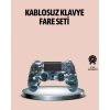 Bluetooth Kablosuz Ps4 Gamepad Çift Motorlu Siyah Controller