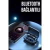 Bluetooth Kulaklık Powerbankli Dijital Göstergeli Dokunmatik Kontrol