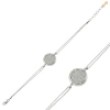 Byhodi 925 Ayar Gümüş Beyaz Taşlı Yuvarlak Bileklik BR0460312 (599599)