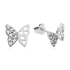 Byhodi 925 Ayar Gümüş Çivili Kelebek Küpe EA1160226 (599599)