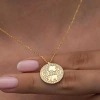 925 Ayar Gümüş Gold Fil Motifli Şans Kadın Kolye T8331 (599599)