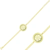 Byhodi 925 Ayar Gümüş Gold Kar Tanesi Bileklik T5127 (599599)