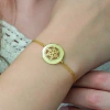 Byhodi 925 Ayar Gümüş Gold Kar Tanesi Bileklik T5127 (599599)