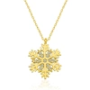 Byhodi ​925 Ayar Gümüş Gold Kar Tanesi Kadın Gümüş Kolye T4971 (599599)