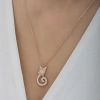 925 Ayar Gümüş Kedi Kadın Gümüş Kolye T6585 (599599)
