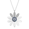 Byhodi 925 Ayar Gümüş Nazarlı Papatya Kadın Gümüş Kolye T7014 (599599)