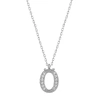 925 Ayar Gümüş Rodyum Kaplama Ö Harfi Kadın Gümüş Kolye T6693 (599599)