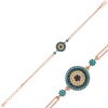 Byhodi 925 Ayar Gümüş Rose Nazar Bileklik T5460 (599599)