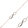 Byhodi 925 Ayar Gümüş Rose Sonsuzluk Zülfikar Kılıcı Bileklik T3895 (599599)