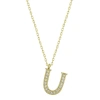 925 Ayar Gümüş U Harfi Kadın Gümüş Kolye T6629 (599599)