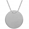 925 Ayar Gümüş Yuvarlak Plaka Kolye T7840 (599599)