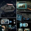 Araç İçi & Dışı Çift Lensli WiFi Kamera – 1080P HD,Gece Görüşlü, G-Sensörlü DVR Dashcam
