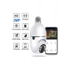 Wifi 360 Panoramik Ampul Kamera Güvenlik Kamerası Çift Wifi 360 Derece Gece Görüşlü