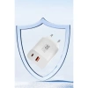 C89Q 1 Adet 30w Type-c Ve 1 Adet 22.5w Usb Çıkışlı Ekstra Dl49 1m Usb To Type-c Kablolu Pd Şarj Cihazı - Beyaz