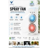 Çift Başlıklı Sprey Fan Nemlendirici Ve Renkli Led Işıklı Beyaz