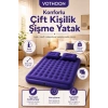 Çift Kişilik Şişme Yatak Dahili Pompalı 203x152x22 Cm 2 Yastıklı