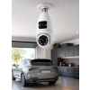 Çift Lens Wi-fi Ampul Kamera Ve Mobil Kontrol Yüksek Çözünürlüklü