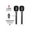 Çift Mikrofonlu Profosyonel Kablosuz Yüksek Kaliteli Ses Kaydı Röportaj Mikrofonu