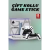 Çift Oyun Kollu 4k Hd Ekran Nostaljik 20.000 Oyunlu Beyaz Game Stick